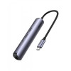Мобильный активный OTG-хаб UGREEN CM418 USB-C to 2*USB 3.0+HDMI+RJ45 Ethernet Adapter+PD