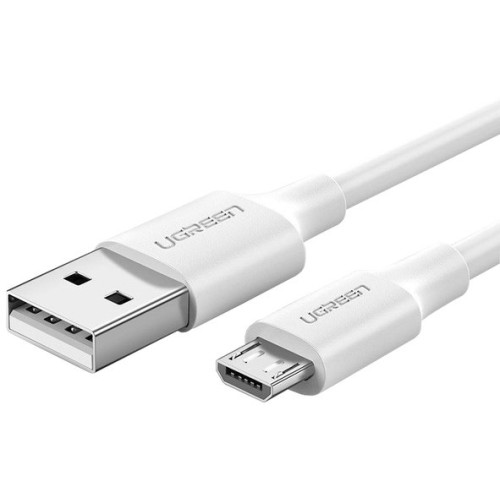 Кабель Ugreen US289 Micro USB Male To USB 2.0 A Male Cable 1M (White), 60141