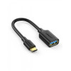 Кабель UGREEN US154 USB-C Male to USB 3.0 A Female Cable (Black)