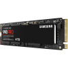 Твердотельный накопитель 4000Gb SSD Samsung 990 PRO M.2 PCIe 4.0 R7450Mb/s W6900MB/s MZ-V9P4T0BW
