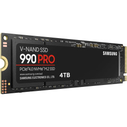 Твердотельный накопитель 4000Gb SSD Samsung 990 PRO M.2 PCIe 4.0 R7450Mb/s W6900MB/s MZ-V9P4T0BW