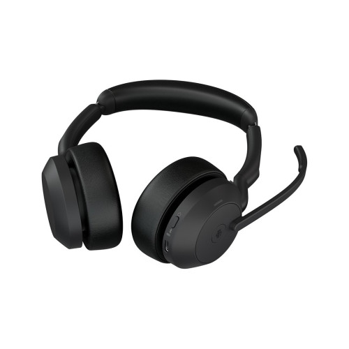 Гарнитура, Jabra, 25599-999-899, Jabra Evolve2 55, Link380с MS Stereo, Беспроводная, Bluetooth 5.2, защита органов слуха : Jabra SafeTone™ 2.0, PeakStop 105, -5°C to + 45°C, Спящий режим