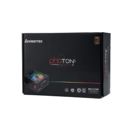 Блок питания, Chieftec, Photon CTG-750C-RGB, 750W, ATX, APFC, Semi Modular, 20+4pin, 4+4pin, 6*Sata, 4*Molex, 4*PCIe 6+2-pin, Вентилятор 12см RGB, Черный