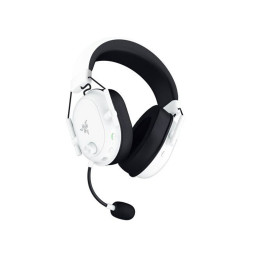 Гарнитура, Razer, BlackShark V2 HyperSpeed - White Edition, RZ04-04960200-R3M1, Игровая гарнитура, THX Spatial Audio, 12 - 28000 Гц, 60дБ, 32 Ом, 50 мм, Беспроводные, Белый