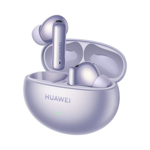 Беспроводные наушники, Huawei, FreeBuds 6i T0019, 14 Гц - 40 кГц, каждый наушник около 5,4 г, 55 мАч (один наушник), 510 мАч (кейс), Bluetooth 5.3, Type-C, (Purple) Фиолетовый
