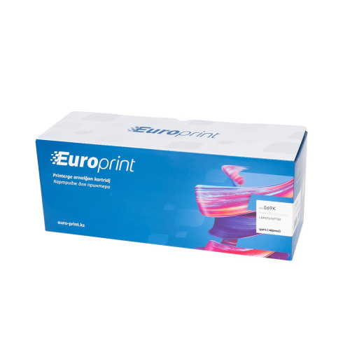Картридж, Europrint, EPC-069K, Чёрный, Для принтеров Canon LBP673/MF752/MF754, 2100 страниц.