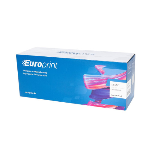Картридж, Europrint, EPC-069Y, Жёлтый, Для принтеров Canon LBP673/MF752/MF754, 1900 страниц.