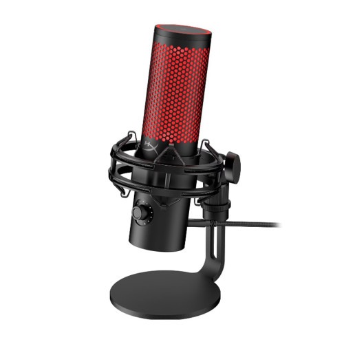 Микрофон, HyperX, 872V1AA, QuadCast 2, конденсаторный, 48кГц/16 бит, 20Гц-20кГц, -6дБ, USB, Черный