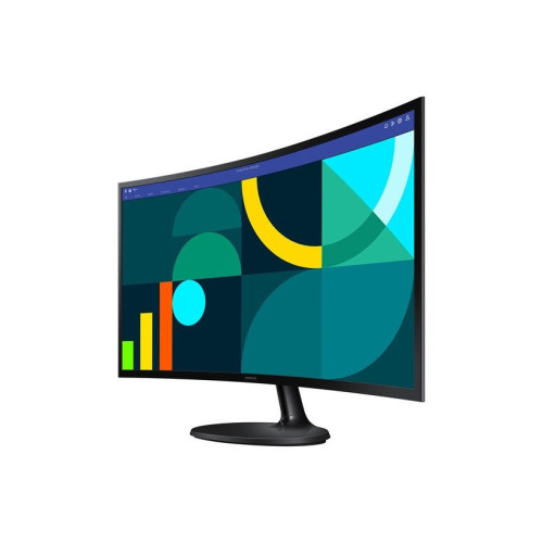 Изогнутый Монитор 27" SAMSUNG Essential S3 LS27D364GAIXCI, VA , R1800, 1920x1080 FHD, 100Hz, 4мс, 250кд/м2, 3000:1, 1xHDMI, 1xDSub Черный