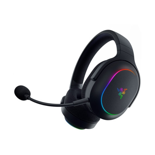 Гарнитура, Razer, Barracuda X Chroma, RZ04-05220100-R3M1, Игровая гарнитура, Динамики 40 мм, 7.1 Surround Sound, 20 – 20000 Гц, 96 дБ, 32 Ом, Микрофон однонаправленный съёмный, 100 – 10000 Гц, –42 дБ, Беспроводные, 2.4 ГГц / Bluetooth / USB, Чёрный