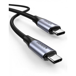 Кабель UGREEN US355 USB-C 3.1 M/M Gen2 5A Cable with Braided 1m (Black)