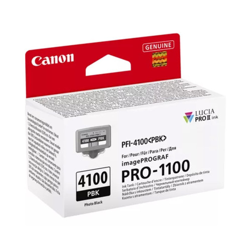 Чернильный картридж, Canon, PFI-4100 Photo Black, 6777C001AA, для imagePROGRAF PRO-1100, 80 мл