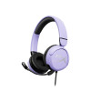 Гарнитура, HyperX, 7G8F5AA, Cloud Mini (Lavender), Микрофон съёмный гибкий, Динамики 30 мм, 114 Ом, 20-20000 гц, Блок управления звуком USB удлинитель, Сиреневый