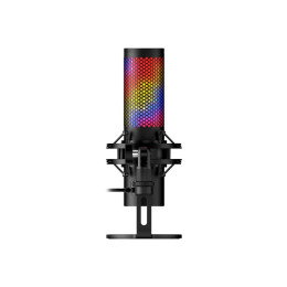 Микрофон, HyperX, 9A273AA, QuadCast 2 S, конденсаторный, стерео,192кГц/16 бит, 20Гц-20кГц, -80дБ, USB, RGB, 836 г., Чёрный