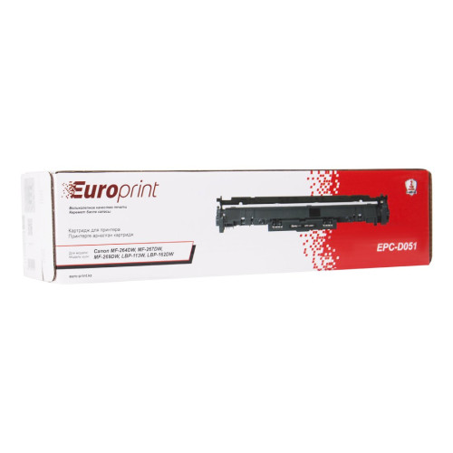 Картридж, Europrint, EPC-051D, Drum, Для принтеров Canon MF-264DW, MF-267DW, MF-269DW, LBP-113W, LBP-162DW, 23000 страниц.