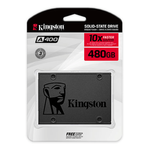 Твердотельный накопитель 480GB SSD Kingston A400 SA400S37/480G 2.5" SATAIII R500MB/s W450MB/s
