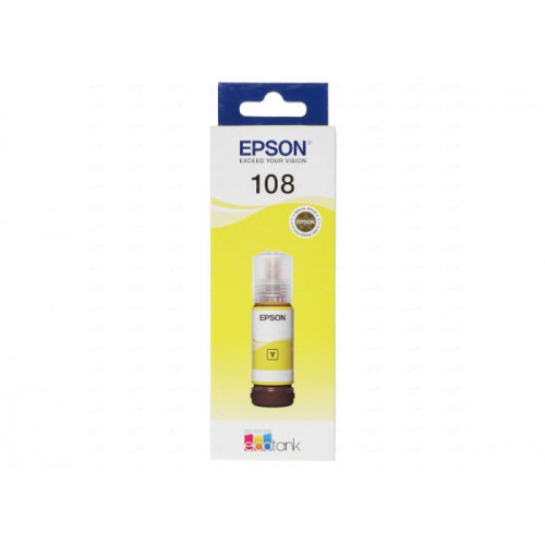 Контейнер с чернилами Epson C13T09C44A 108 EcoTank Yellow 70 ml