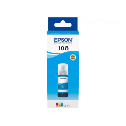Контейнер с чернилами Epson C13T09C24A 108 EcoTank Cyan 70 ml
