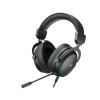 Гарнитура, Rapoo, VH300S, Тип крепления: Дуговые, Микрофон, USB, Длина кабеля 2 м, RGB LED, Игровые, 165 x 105 x 235 мм, Черный