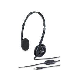 Гарнитура, Genius, HS-200C, SINGLE, Тип крепления: Дуговые, Подключение 3,5 MiniJack, Длина кабеля 1,8 м, Чёрный