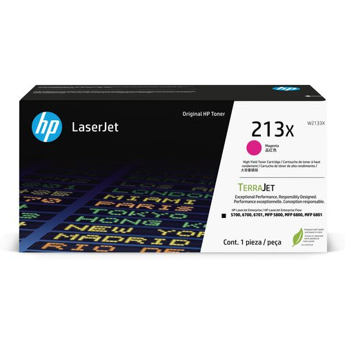 Лазерный картридж HP W2133X HP пурпурный 213X для HP LJ Ent SFP 5700, 6700, MFP 5800, 6800 (6000 стр)