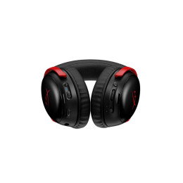 Гарнитура, HyperX, A59Z0AA, Cloud III S Wireless, Микрофон съёмный гибкий, Динамики 53 мм, 64 Ом, 20-20000 гц, Беспроводные, Чёрный-Красный