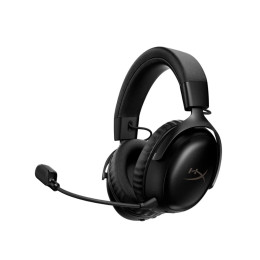 Гарнитура, HyperX, A59YZAA, Cloud III S Wireless, Микрофон съёмный гибкий, Динамики 53 мм, 64 Ом, 20-20000 гц, Беспроводные, Чёрный