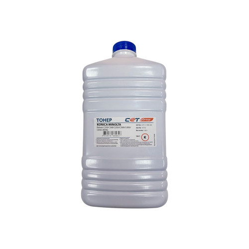 Тонер, CET, CET111109K-500, Чёрный, NF8K, TN-324, Для картриджей KONICA MINOLTA Bizhub C258/C368/C287/227, 500г/бут.