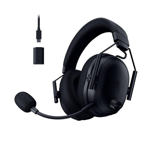 Гарнитура, Razer, BlackShark V3 Pro, RZ04-05400100-R3M1, Игровая гарнитура, Динамики 50 мм, THX Spatial Audio, 10 – 28000 Гц, 98 дБ, 32 Ом, Микрофон однонаправленный съёмный, 100 – 10000 Гц, –42 дБ, Беспроводные / Проводные, 2.4 ГГц / Bluetooth / USB / 3,