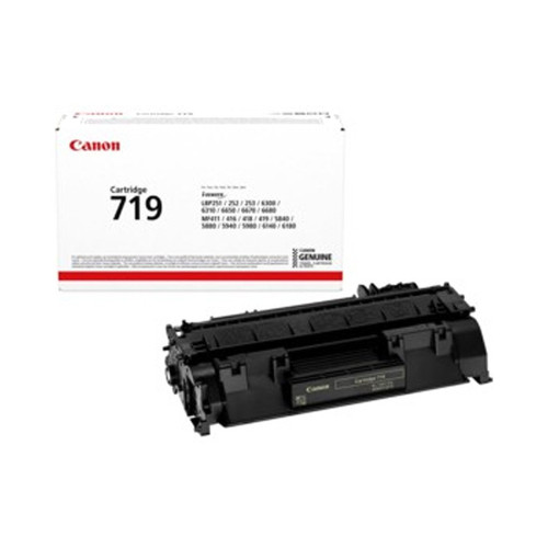 Картридж, Canon, CARTRIDGE 719 Black, 3479B002AA, для i-SENSYS LBP6300dn/LBP6650dn/LBP6670dn/LBP6680x, MF5840dn/MF5880dn/MF5940dn/MF5980dw/MF6140dn/MF6180dw/MF411dw/MF416dw/MF418x/MF419x, 2 100 стр. (А4)