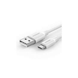 Кабель Ugreen US289 Micro USB Male To USB 2.0 A  Male Cable 1.5M (White), 60142