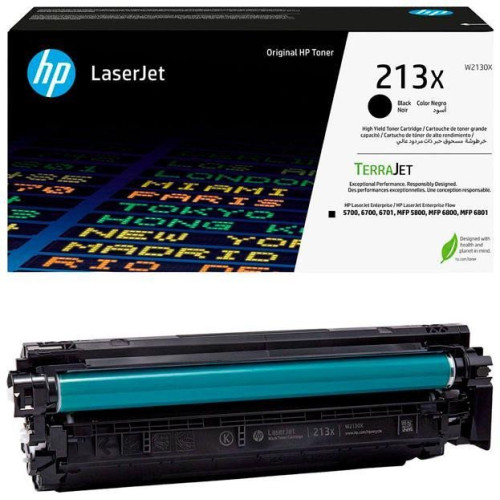 Лазерный картридж HP W2130X HP черный 213X для HP LJ Ent SFP 5700, 6700, MFP 5800, 6800 (9000 стр)