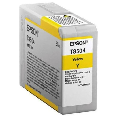 Картридж струйный Epson C13T850400 Yellow T850400 UltraChrome HD ink 80ml