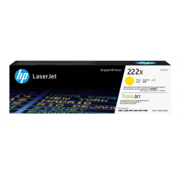 Лазерный картридж увеличенной емкости HP W2222X желтый  222X для HP LJ3303/LJ3203 (2500 стр)