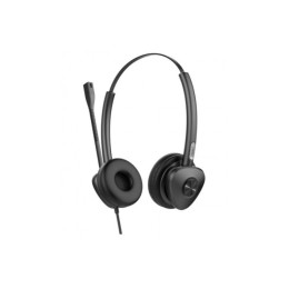 Гарнитура, Fanvil, HT302U, проводная, кожаные амбушюры, USB-A, стерео, шумоподавление