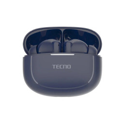 Беспроводные наушники, TECNO, Buds 4 Air , BD04 Air, 20 Гц - 20000 Гц, вес 29 г, 35 мАч (один наушник), 320 мАч (кейс), Bluetooth 5.4, Type-C, (Blue) Синий