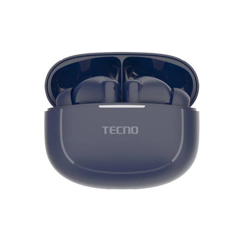 Беспроводные наушники, TECNO, Buds 4 Air , BD04 Air, 20 Гц - 20000 Гц, вес 29 г, 35 мАч (один наушник), 320 мАч (кейс), Bluetooth 5.4, Type-C, (Blue) Синий