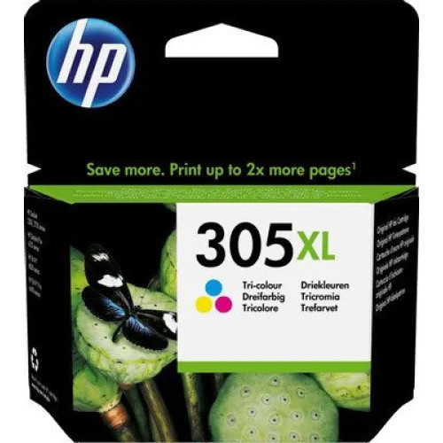 Оригинальный струйный картридж увеличенной емкости HP 305XL, трехцветный (3YM63AE)