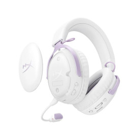 Гарнитура, HyperX, D95DFAA, Cloud III S Wireless, Микрофон съёмный гибкий, Динамики 53 мм, 64 Ом, 20-20000 гц, Беспроводные, Фиолетовый