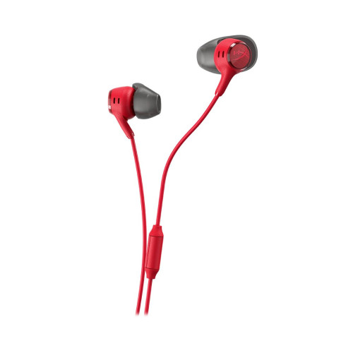 Наушники с микрофоном, HyperX, BN7S0AA, Cloud Earbuds III Red, Всенаправленный микрофон, Встроенный пульт управления громкостью и микрофоном, Динамики 14 мм, 4 размера силиконовых амбушюр, Разъем 3.5 мм Mini Jack, Жесткий защитный чехол, Красный
