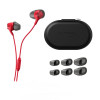 Наушники с микрофоном, HyperX, BN7S0AA, Cloud Earbuds III Red, Всенаправленный микрофон, Встроенный пульт управления громкостью и микрофоном, Динамики 14 мм, 4 размера силиконовых амбушюр, Разъем 3.5 мм Mini Jack, Жесткий защитный чехол, Красный