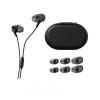 Наушники с микрофоном, HyperX, BN7R9AA, Cloud Earbuds III Black, Всенаправленный микрофон, Встроенный пульт управления громкостью и микрофоном, Динамики 14 мм, 4 размера силиконовых амбушюр, Разъем 3.5 мм Mini Jack, Жесткий защитный чехол, Чёрный