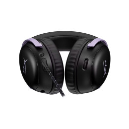 Гарнитура, HyperX, DF7F0AA, Cloud III - Gaming Headset (Lavender), Микрофон съёмный гибкий, Динамики 53 мм, 150 мВт, 15-25000 гц, Блок управления звуком USB удлинитель, Фиолетовый