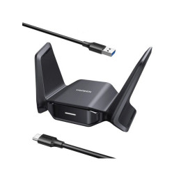 Беспроводной сетевой адаптер UGREEN CM995 65813 Wi-Fi7 BE6500 2.4GHz/5GHz/6GHz