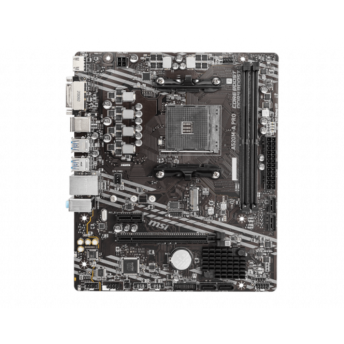 Материнская плата MSI A520M-A PRO AM4 A520 2xDDR4 4xSATA3 RAID 1xM.2 HDMI DVI mATX