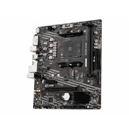 Материнская плата MSI A520M-A PRO AM4 A520 2xDDR4 4xSATA3 RAID 1xM.2 HDMI DVI mATX