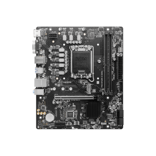 Материнская плата MSI PRO B760M-E DDR4 LGA1700 2xDDR4 4xSATA3 M.2 VGA HDMI mATX