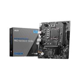Материнская плата MSI PRO H610M-E DDR4 LGA1700 H610 2xDDR4 4xSATA3 M.2 VGA HDMI mATX