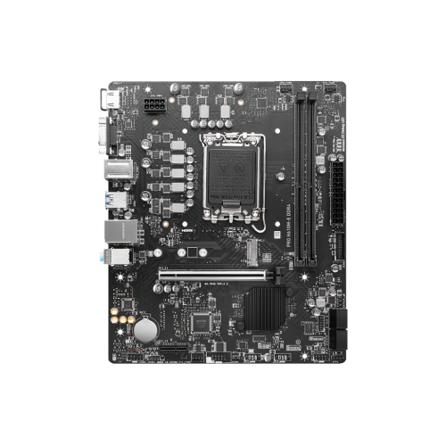 Материнская плата MSI PRO H610M-E DDR4 LGA1700 H610 2xDDR4 4xSATA3 M.2 VGA HDMI mATX