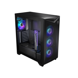Компьютерный корпус MSI MPG GUNGNIR 300R AIRFLOW E-ATX/ATX/mATX/Mini-ITX, 3xUSB 3.2, 4xFAN ARGB предустановленные c завода (3x120мм спереди и 1x120мм сзади) Черный